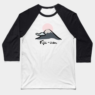 Mount Fuji design Baseball T-Shirt